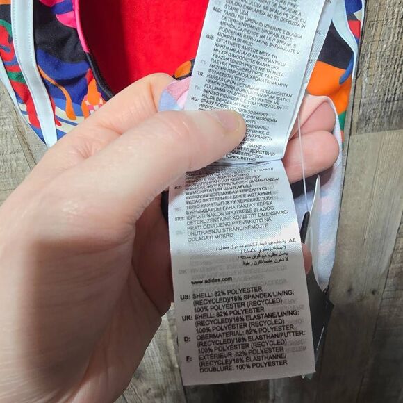 Adidas Farm Rio Abstract Floral One Piece Swimsuit NWT - Picture 8 of 9